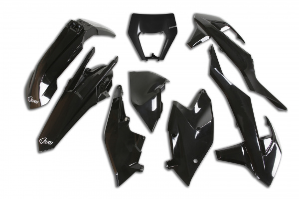 Plastic Kit black for Ktm EXC 125 - EXC 150 - EXC 250 - EXC-F 250 - EXC 300 - EXC-F 350 - EXC-F 450 - EXC-F 500 - XC-W 125 -...